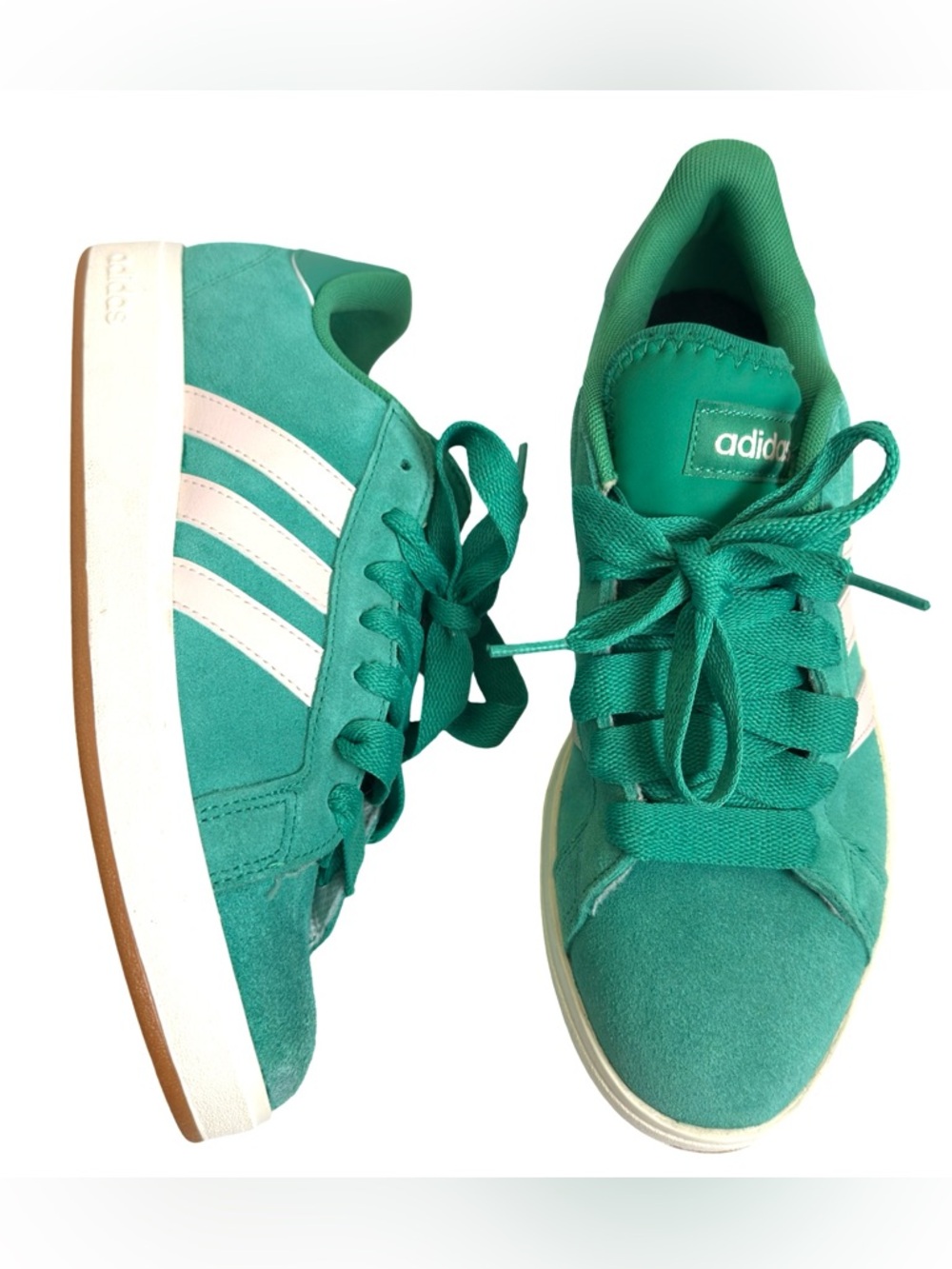 adidas Grand Court Base 00s Putty Green Sneakers 9.5 - Picture 3 of 9